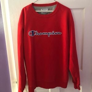 Champion Embroidered Logo Crew